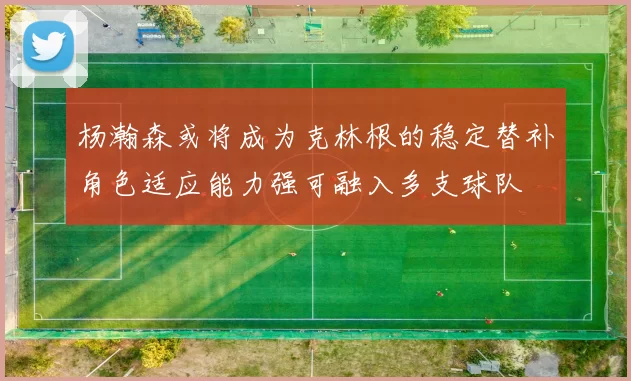 杨瀚森或将成为克林根的稳定替补角色适应能力强可融入多支球队